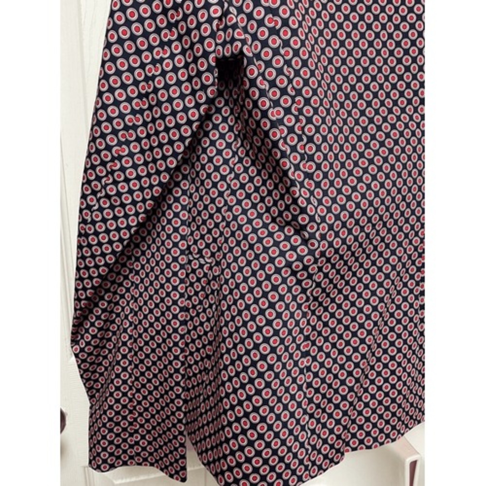 Michael Kors Blazer Size 14 Red‎ White Blue Dots Spring Tailored Business Office - Picture 13 of 16